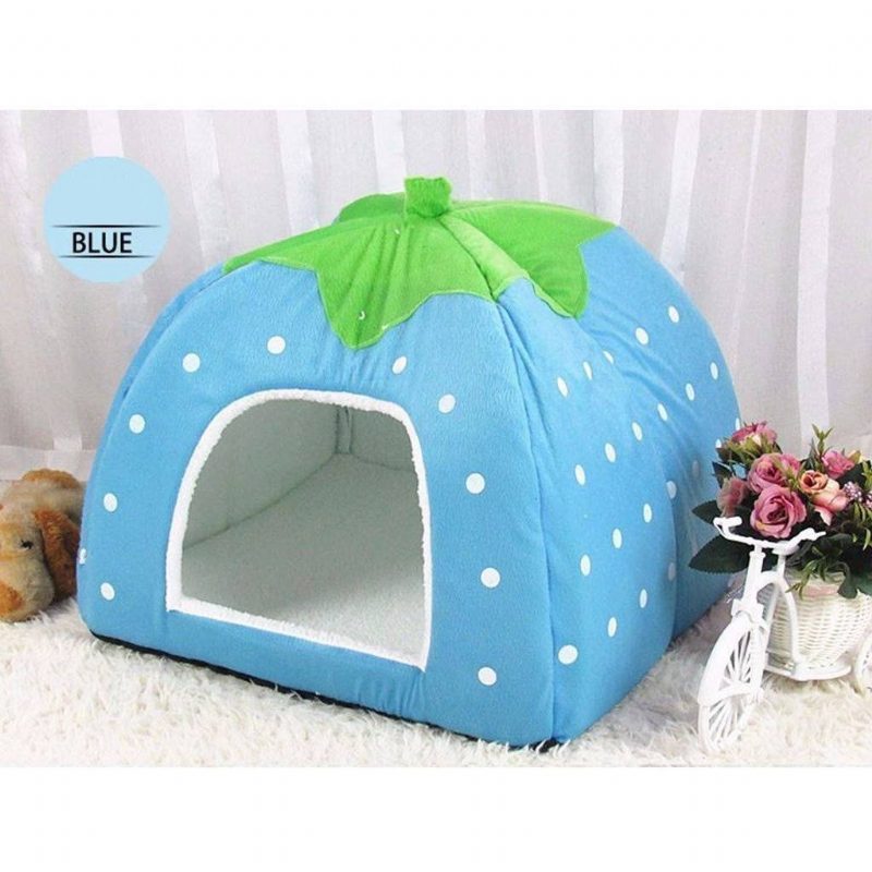 Adorable Lit De Maison Pour Chat Fraise