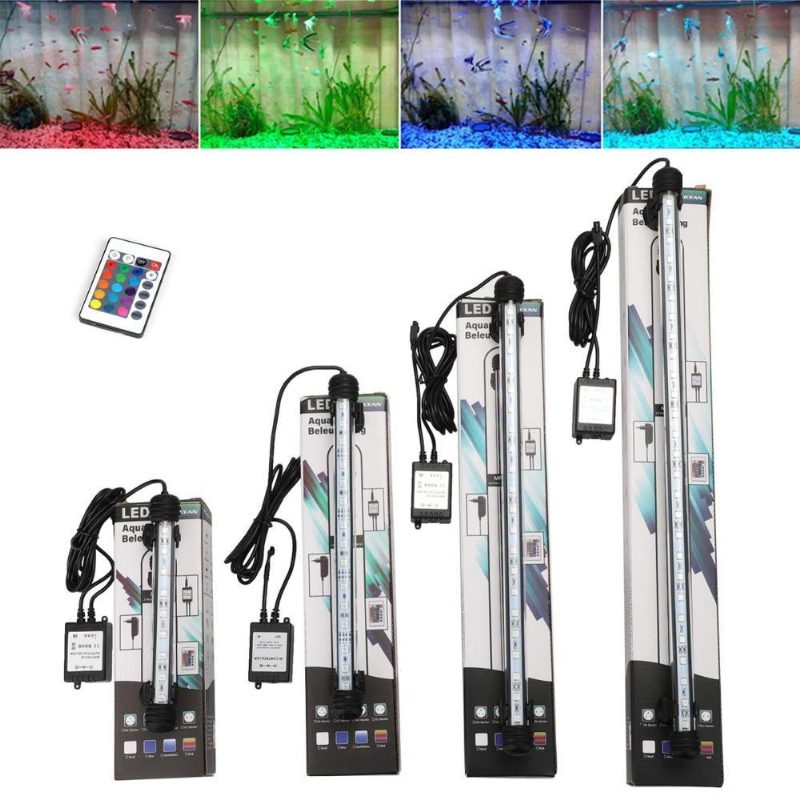 Aquarium Fish Tank Led Lampe Aquatique Avec Télécommande