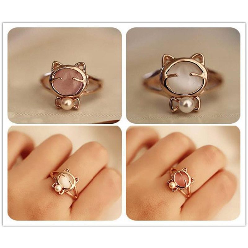 Bague Chat En Perles