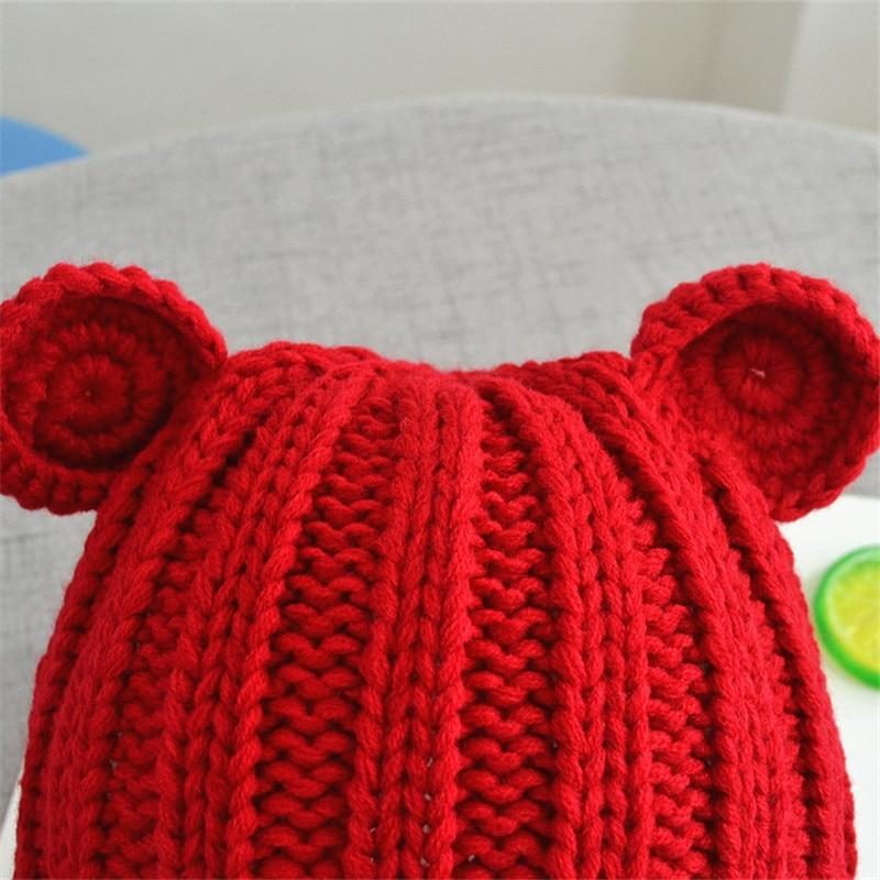 Bonnet Tricoté Pour Enfants Oreilles De Chat