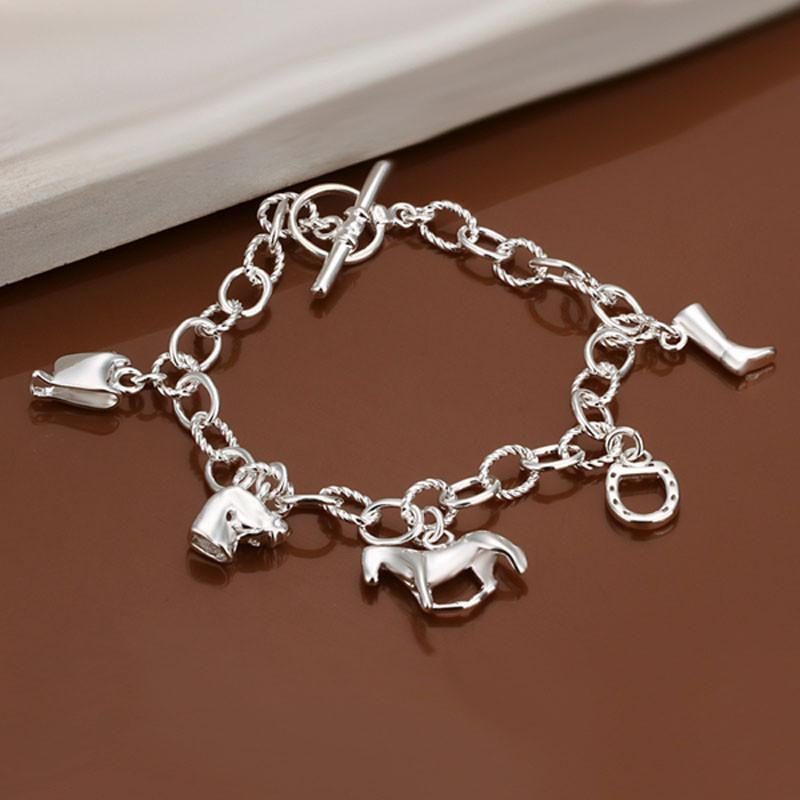 Bracelet Sabot De Cheval Bracelet Plaqué Argent