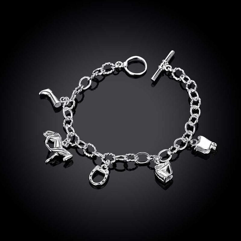 Bracelet Sabot De Cheval Bracelet Plaqué Argent