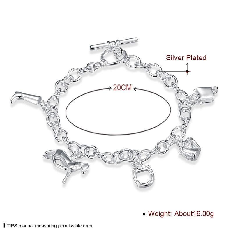 Bracelet Sabot De Cheval Bracelet Plaqué Argent