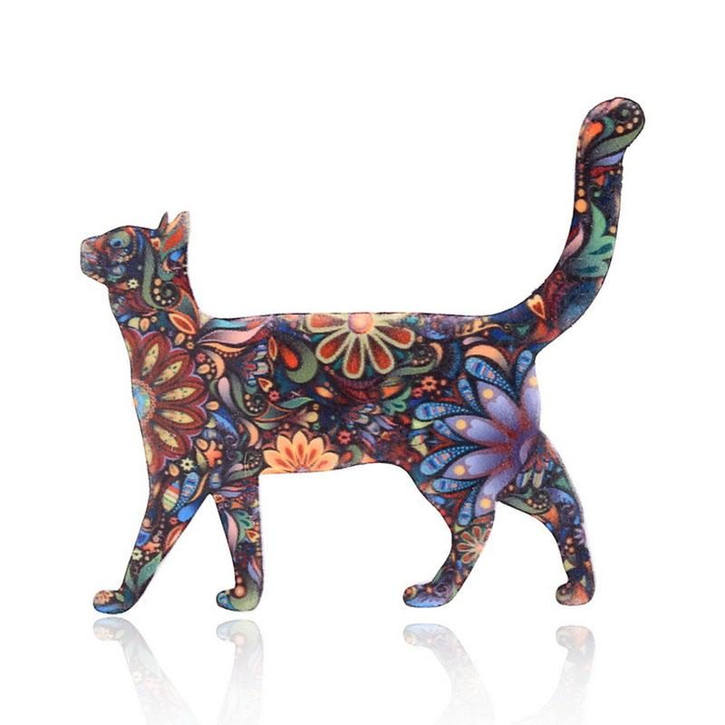 Broche Chat Vibrant