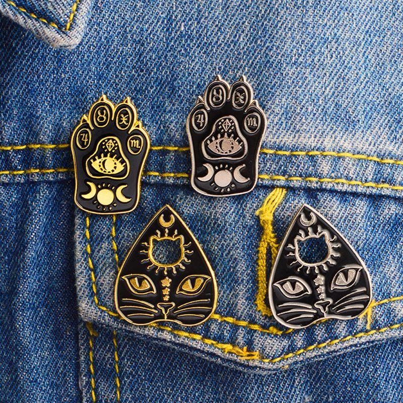 Broches De Conception De Chat Magique