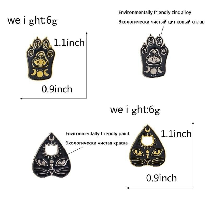 Broches De Conception De Chat Magique