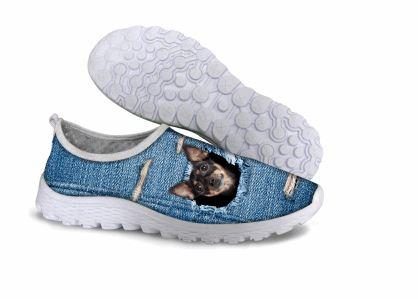 Chaussures De Maille D'air D'impression De Chien De Style Mignon