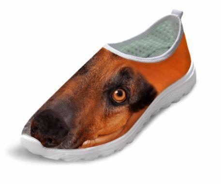 Chaussures De Maille D'air D'impression De Chien De Style Mignon