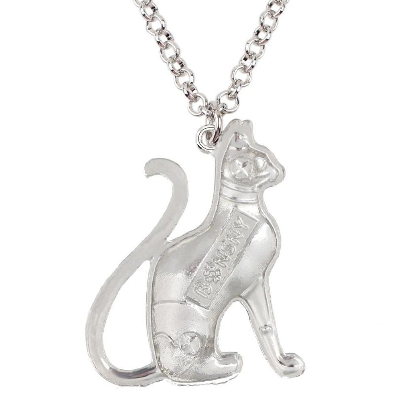 Collier Élégant En Forme De Chat À Motif Floral