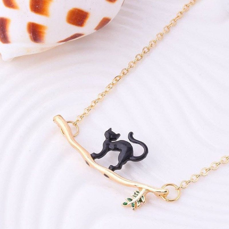 Collier Pendentif Arbre Branche De Chat