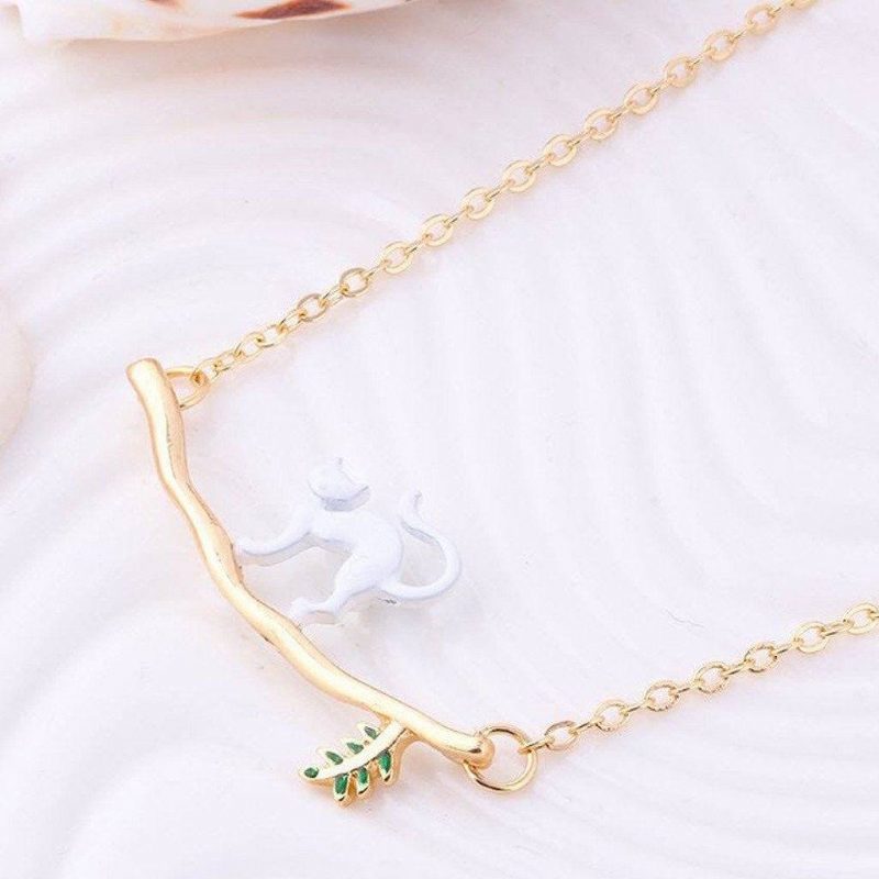 Collier Pendentif Arbre Branche De Chat