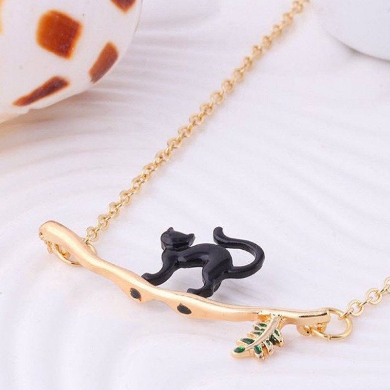 Collier Pendentif Arbre Branche De Chat