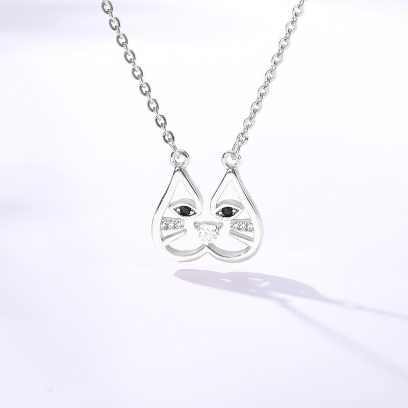 Collier Pendentifs Chat Mignon