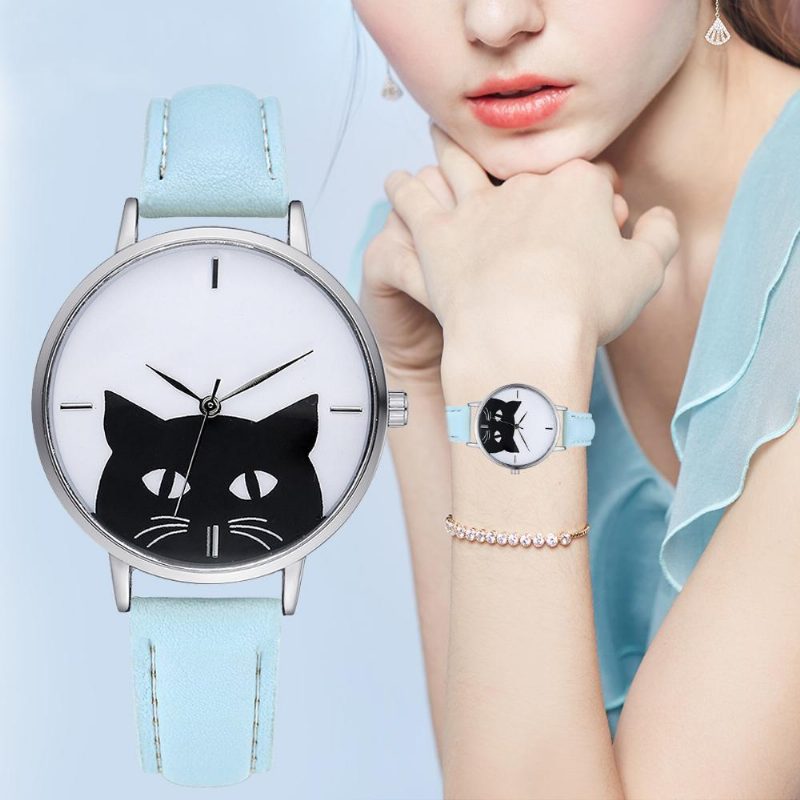 Fabuleuse Montre-bracelet De Chat Mignon