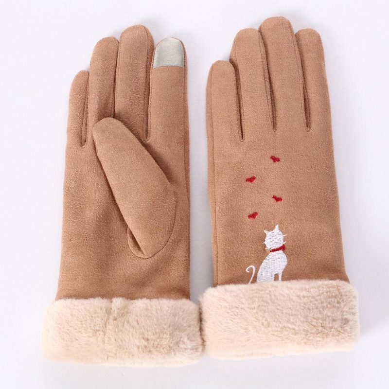 Gants À Écran Tactile De Mitaines Chaudes À Doigt Complet Pour Téléphone Intelligent