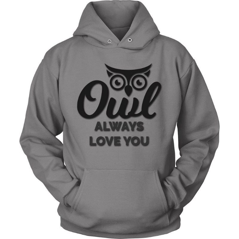 Hibou Toujours T'aime Sweat À Capuche