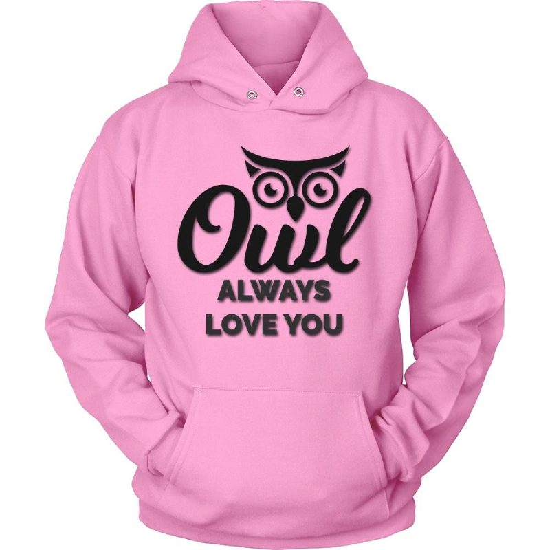 Hibou Toujours T'aime Sweat À Capuche