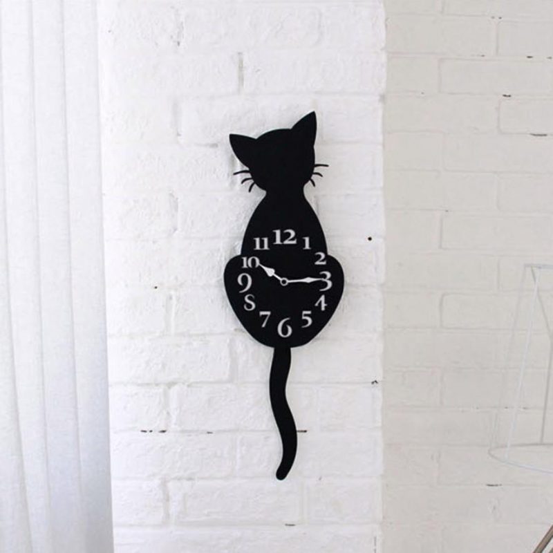 Horloge Murale Chat Mignon