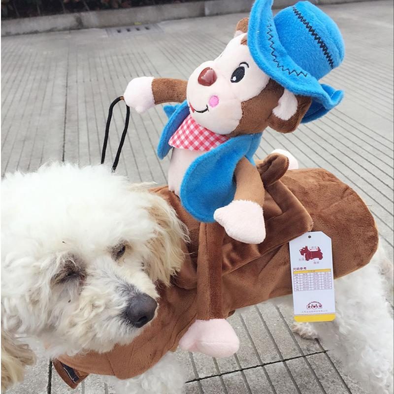 Incroyable Costume De Cavalier De Singe Pour Animaux De Compagnie