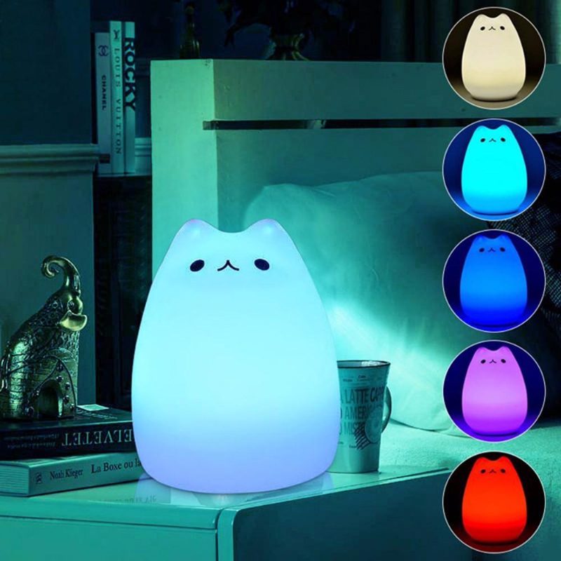 Lampe Chat Colorée