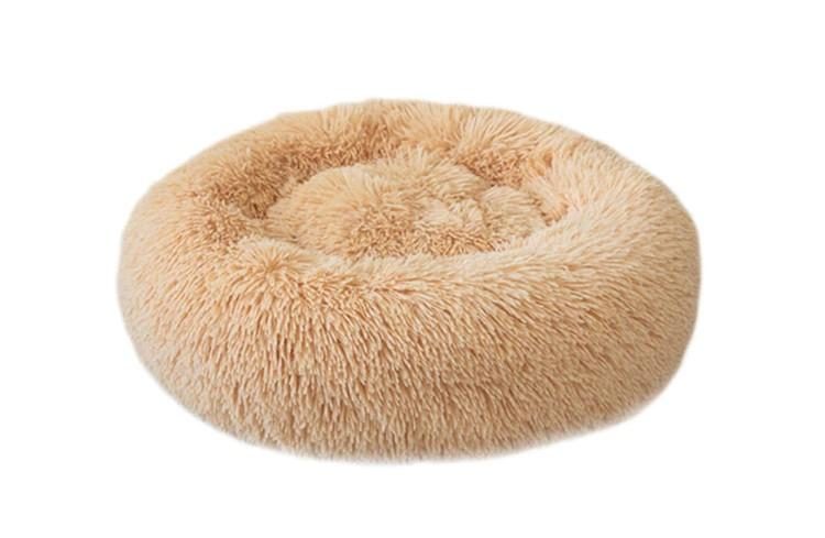 Lit Apaisant Rond Moelleux Pour Animaux De Compagnie