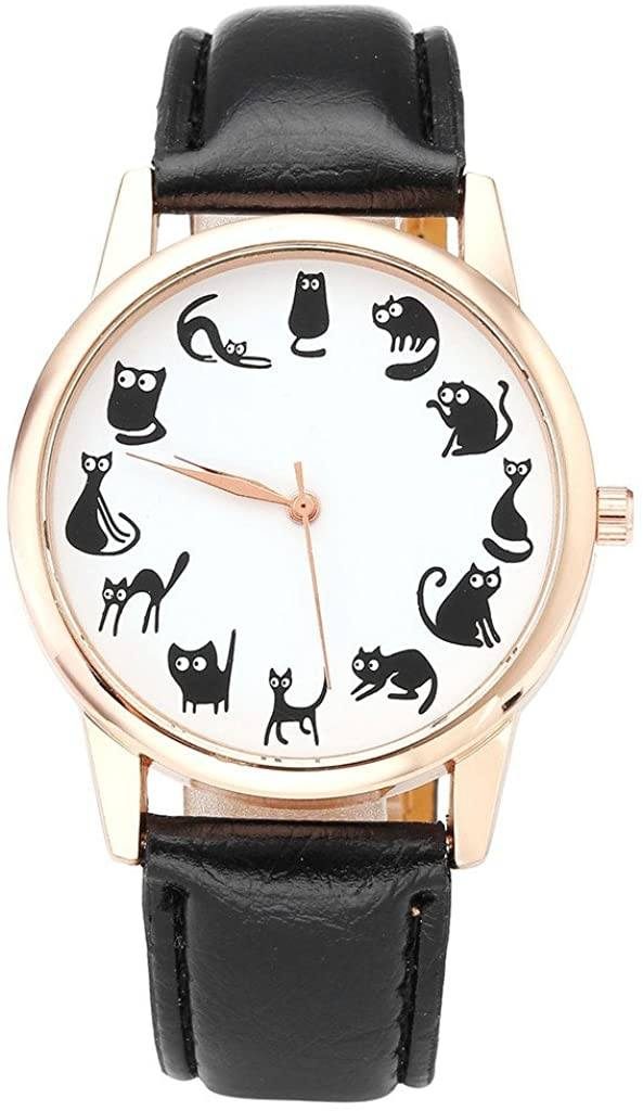 Montre-bracelet À L'échelle De Douze Chats Mignons