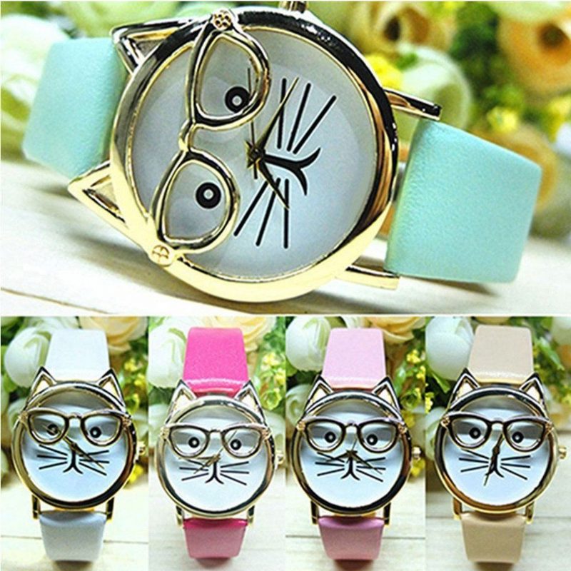 Montre En Cuir Pour Amoureux Des Chats Cattitude