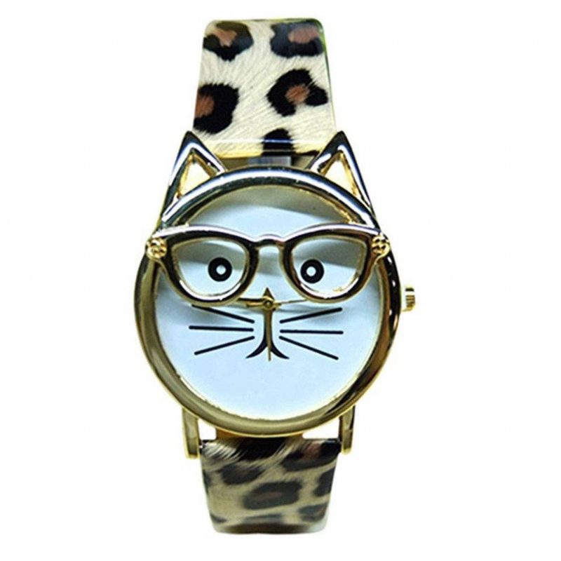 Montre En Cuir Pour Amoureux Des Chats Cattitude