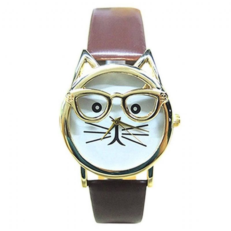 Montre En Cuir Pour Amoureux Des Chats Cattitude