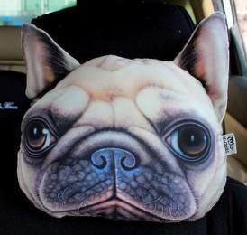 Oreiller De Chien De Coussin De Cou De Tête De Voiture 3d