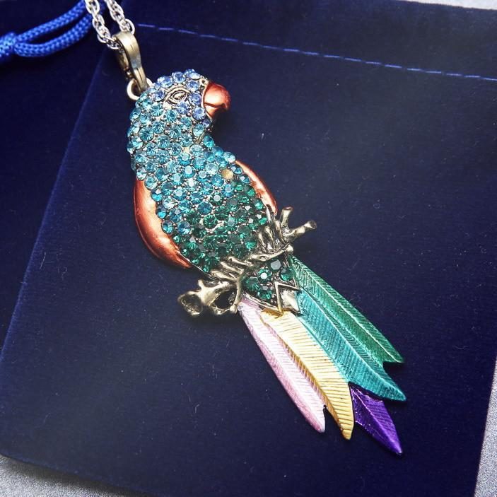 Pendentifs Colorés De Perroquet Oiseau Exquis