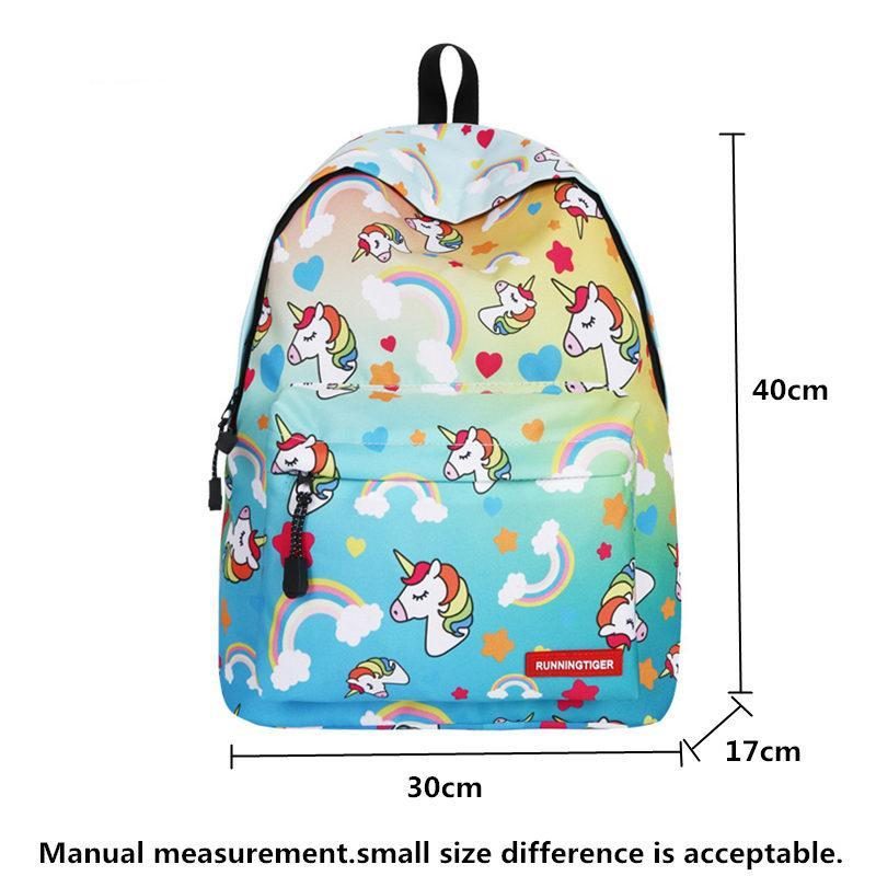 Sac À Dos Design Licorne Rose Avec Cadeau Gratuit