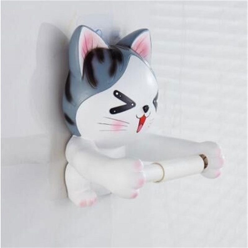 Support De Papier Toilette Dessin Animé Créatif Chat 3d