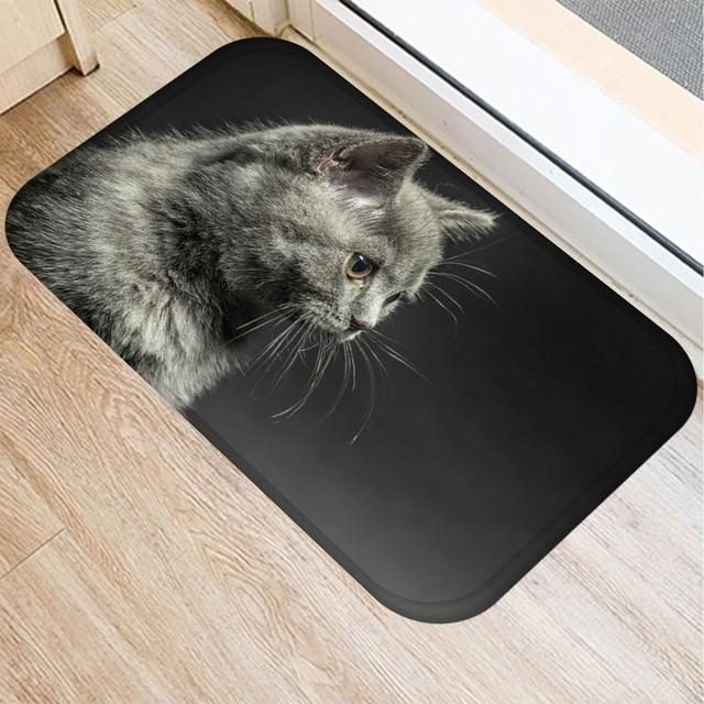 Tapis De Sol Antidérapant Design Chat Mignon