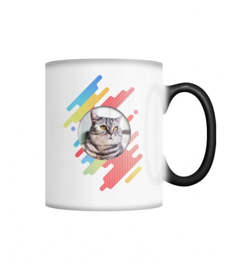 Tasse Changeante De Couleur Chat Moderne Édition Limitée