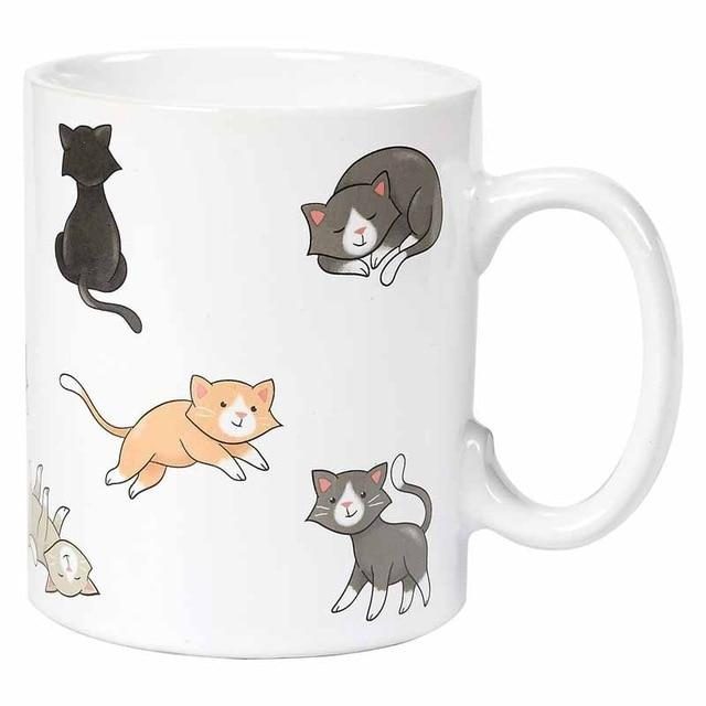 Tasse De Café De Conception De Chats De Smiley