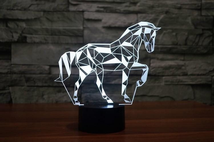 Veilleuse Led Cheval 3d