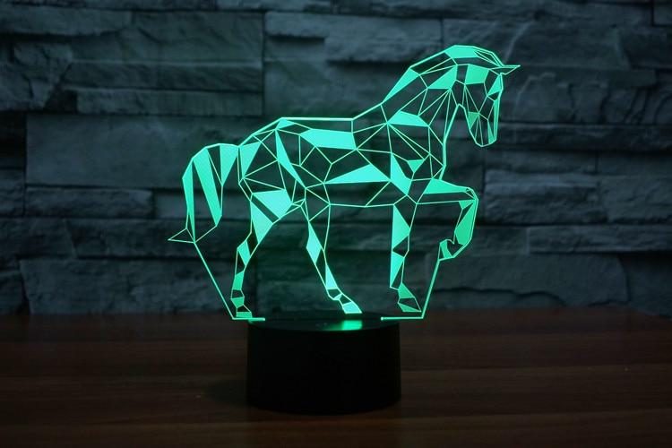 Veilleuse Led Cheval 3d